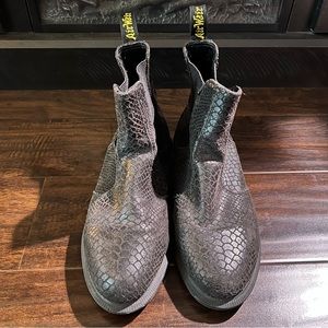 Dr. Martens Flora snakeskin Chelsea boots